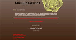 Desktop Screenshot of gionrestaurant.com