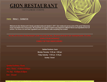 Tablet Screenshot of gionrestaurant.com